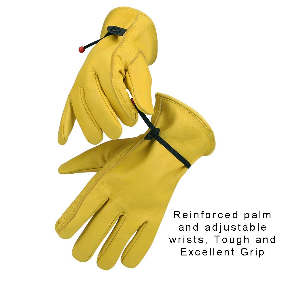 Premium Cowhide Leather Work Gloves