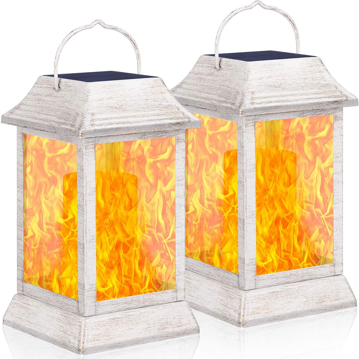 Solar LED Flickering Flame Lanterns