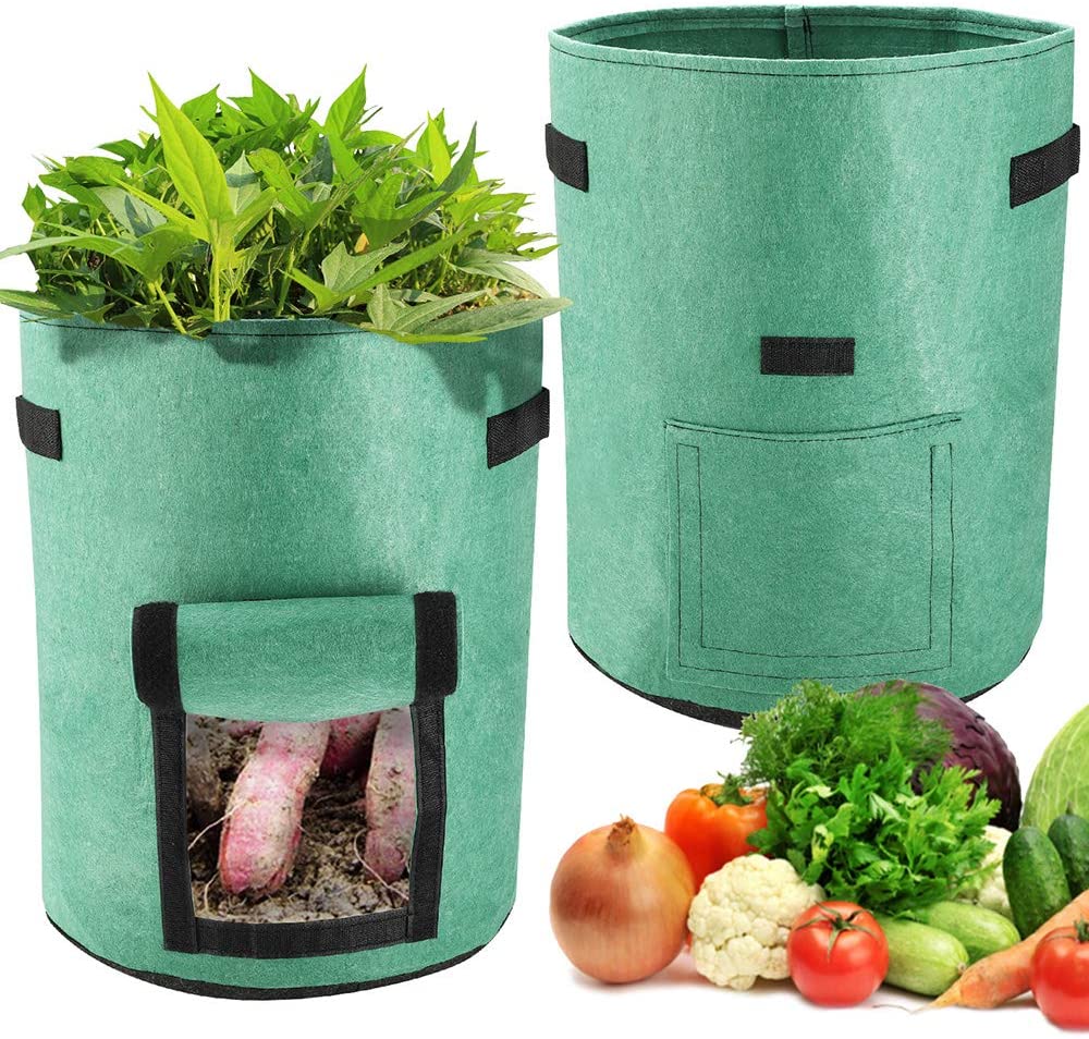 Fabric Garden Grow Bags Mix