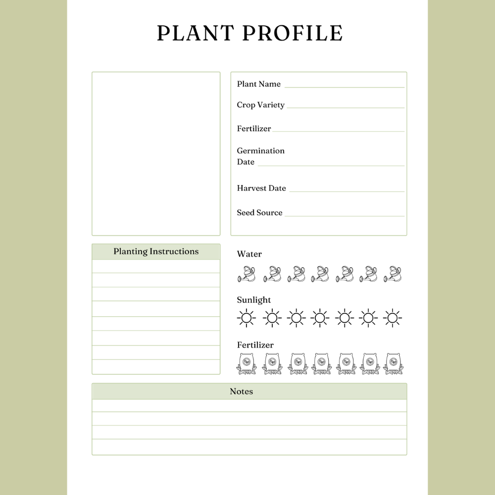 Printable Garden Planner - 40 Pages in Color