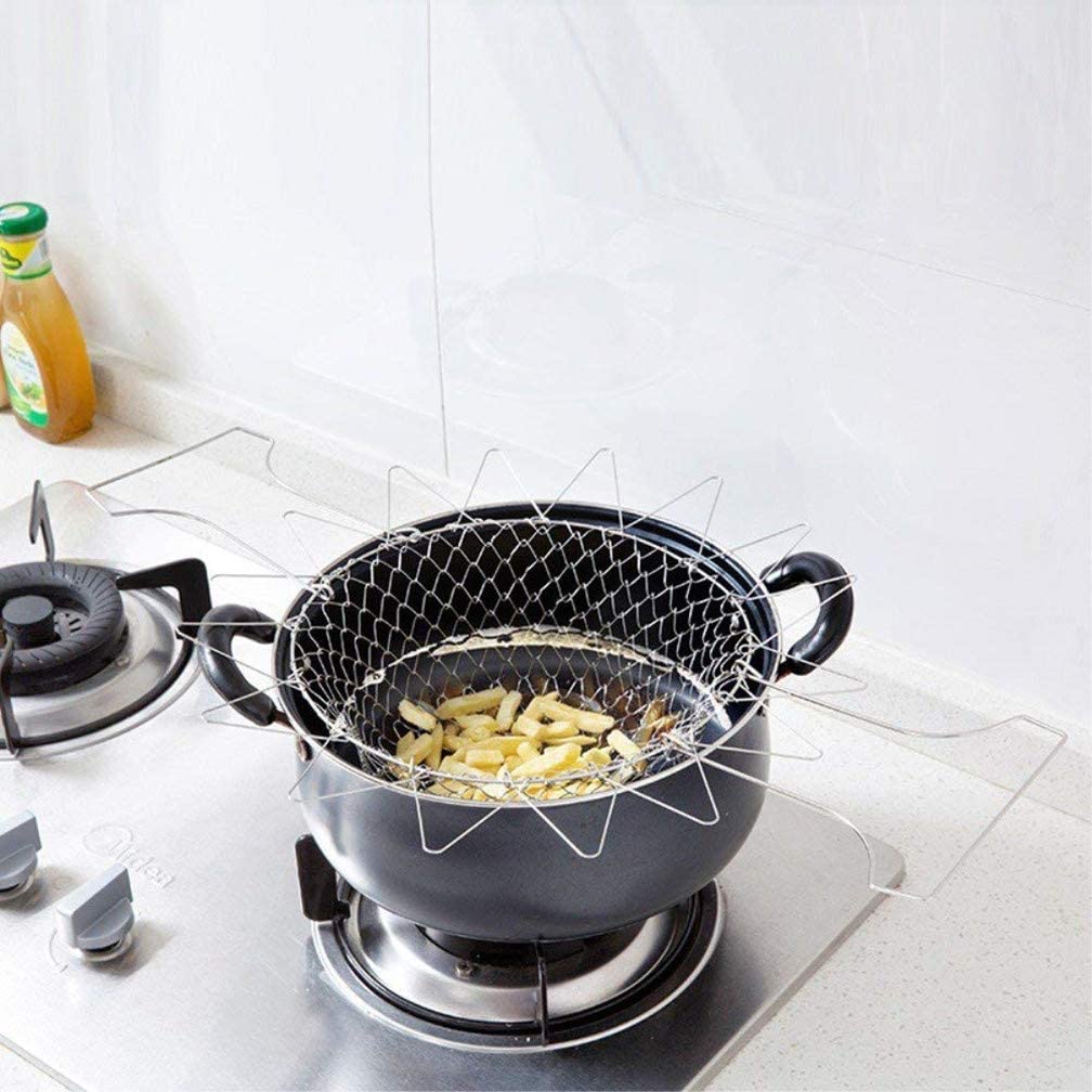 Foldable Steam Fry Cooking Basket