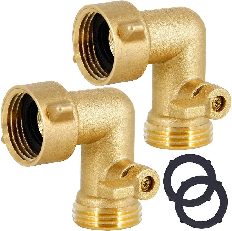 90 Degree Brass Garden Hose Elbow