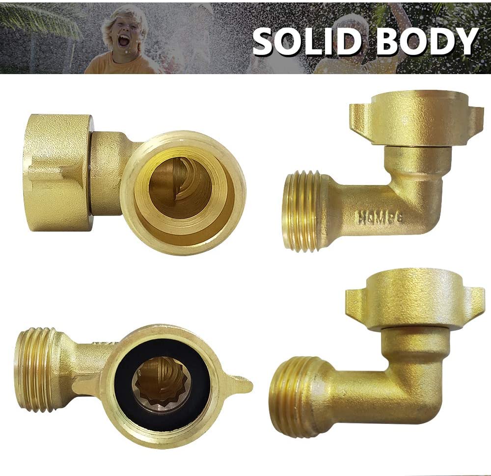 90 Degree Brass Garden Hose Elbow