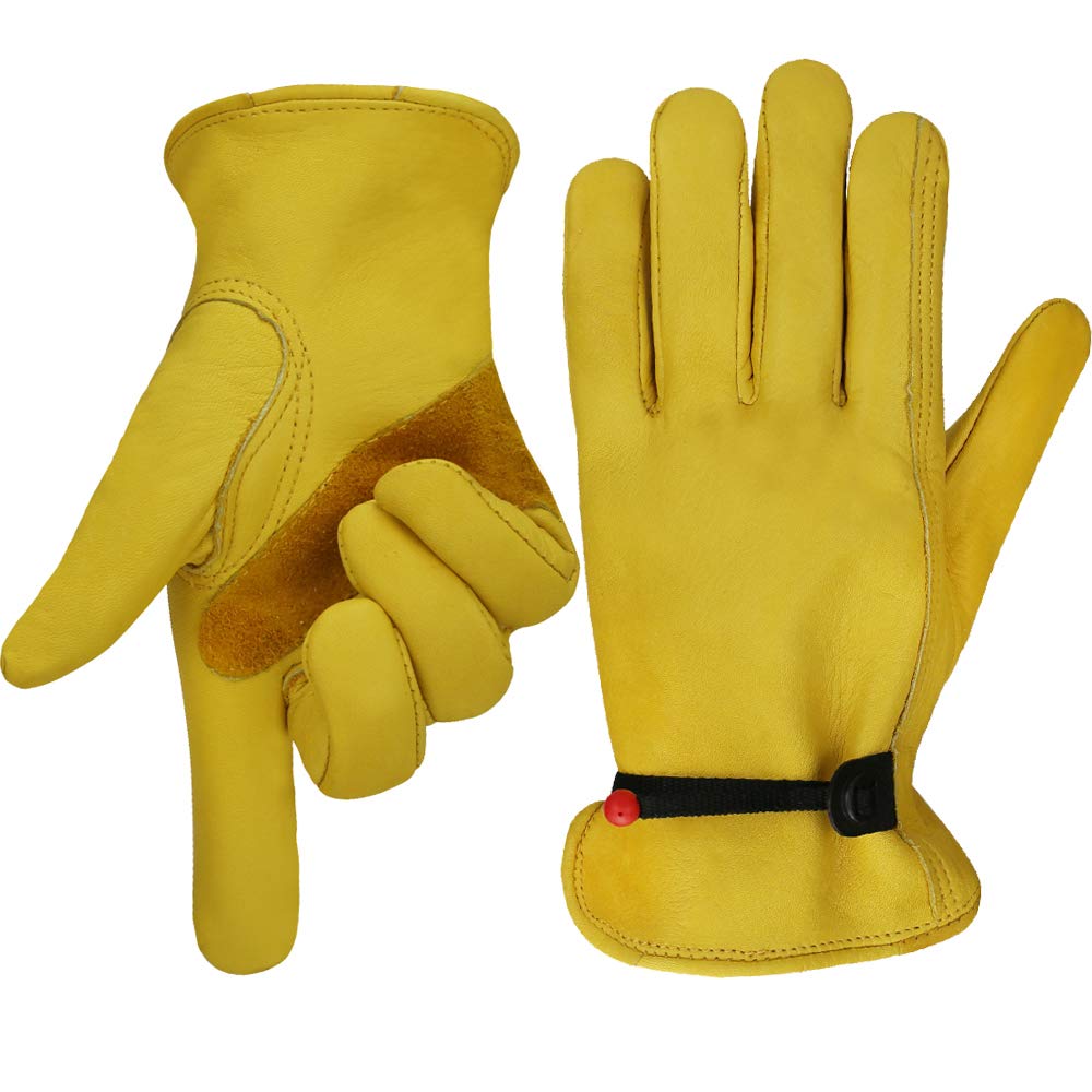 Premium Cowhide Leather Work Gloves