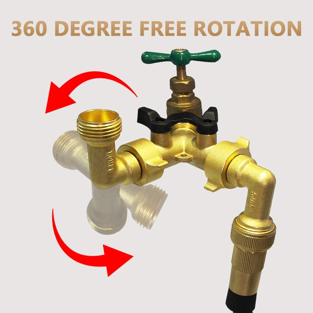 90 Degree Brass Garden Hose Elbow