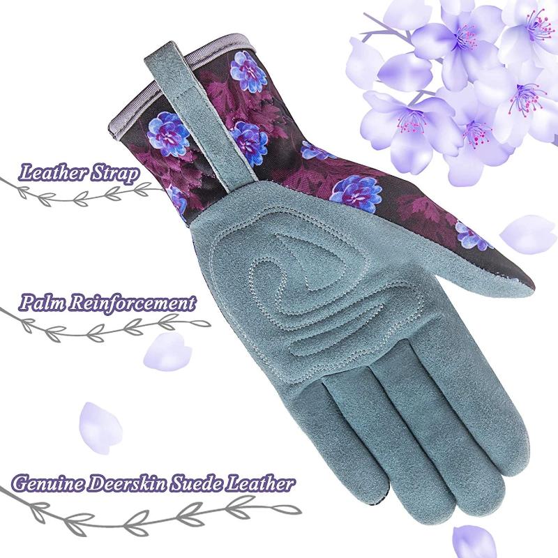 Deerskin Leather Gardening Work Gloves