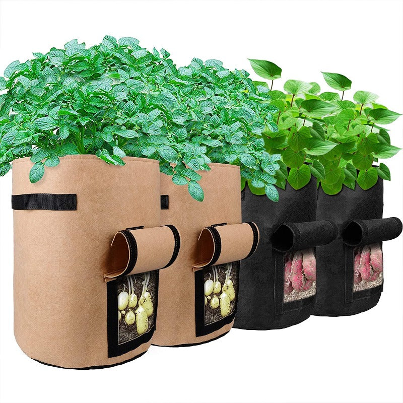 Fabric Garden Grow Bags Mix