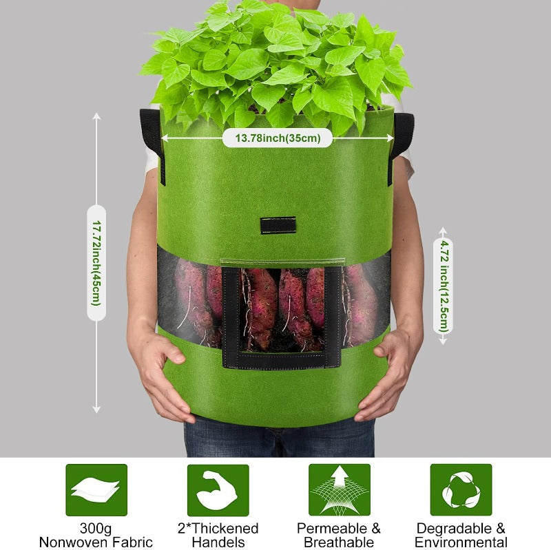 Fabric Grow Bags With 360-Degree Visibility