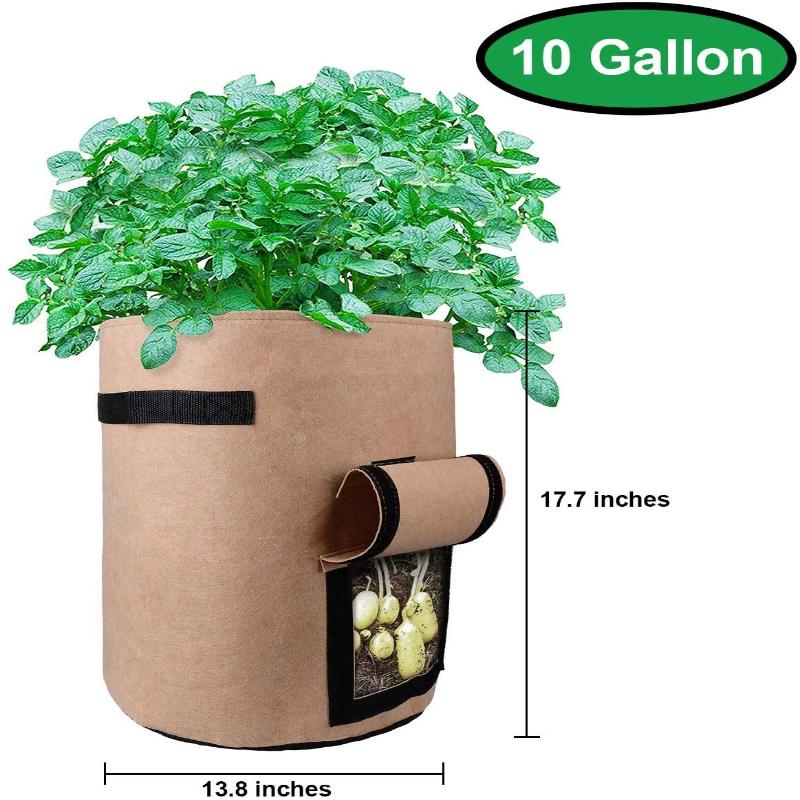 Fabric Garden Grow Bags Mix