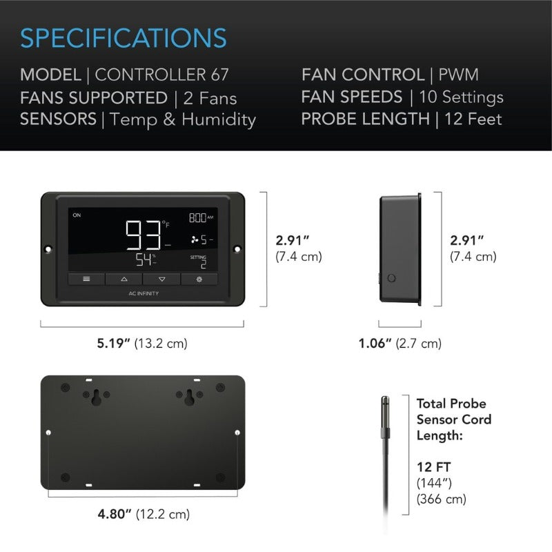 Temperature & Humidity Fan Controller 67