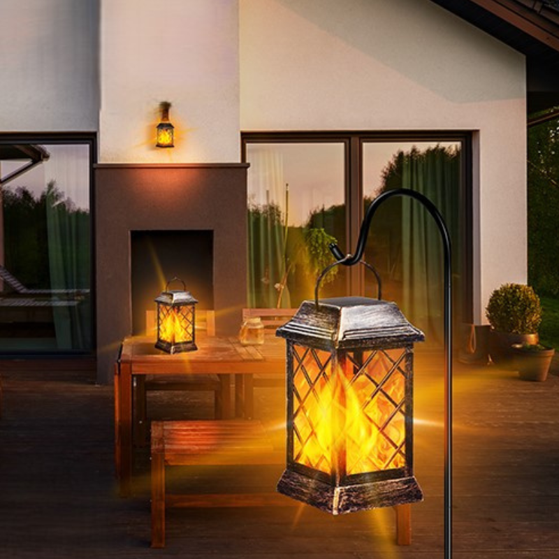 Solar LED Flickering Flame Lanterns