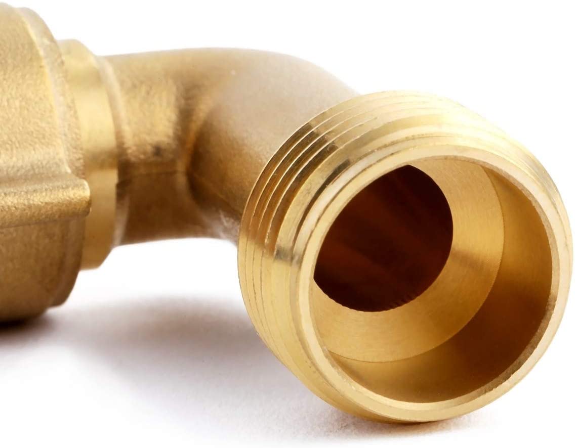 90 Degree Brass Garden Hose Elbow