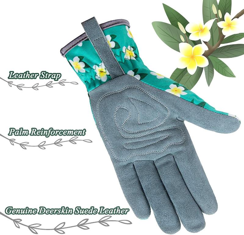 Deerskin Leather Gardening Work Gloves