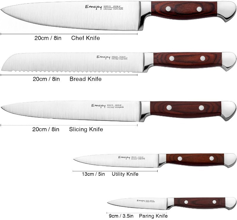 Superior High Carbon Kitchen Knife Set