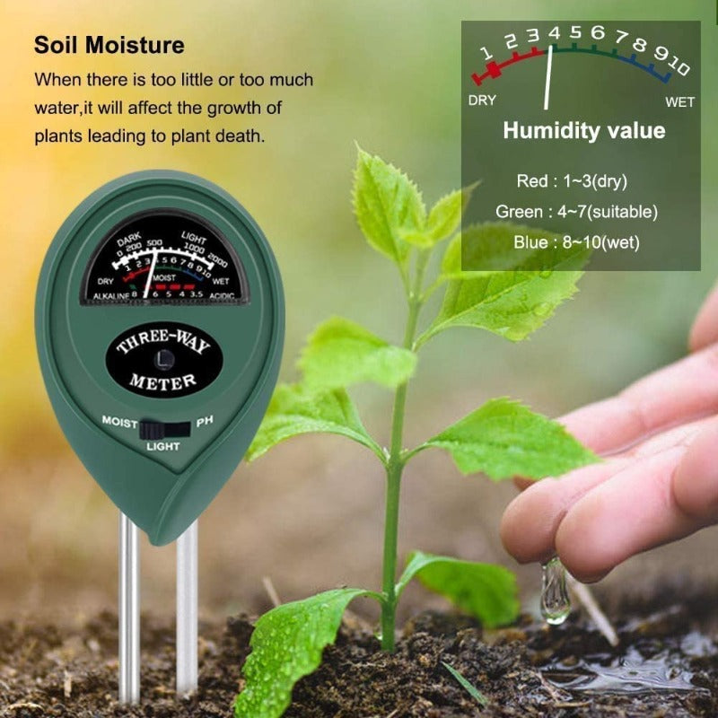 Soil Moisture Meter 3 in 1