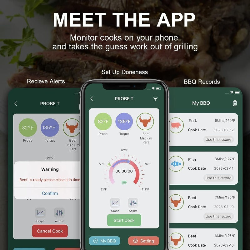 Smart Wireless Meat Thermometer
