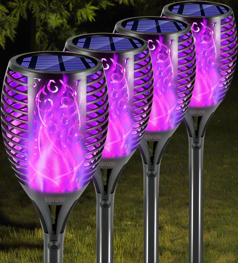 Flickering Flame Solar Torch Lights