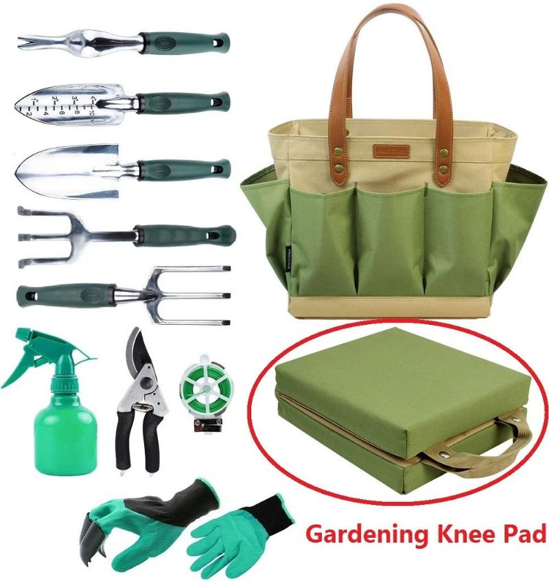 Premium Gardening Tools Set With Kneeling Pad