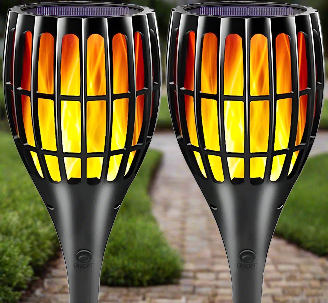 Flickering Flame Solar Torch Lights