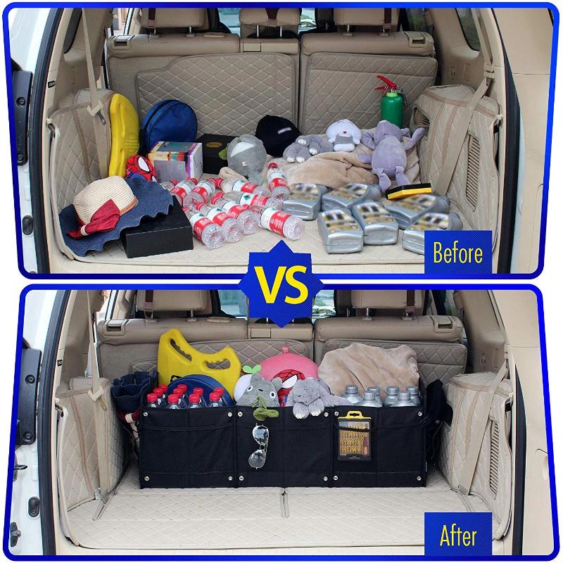 Premium Car Trunk Organizer Collapsible Multi Comparment