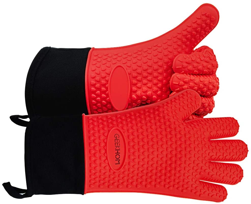 Heat Resistant Oven Mitts And Grilling Gloves