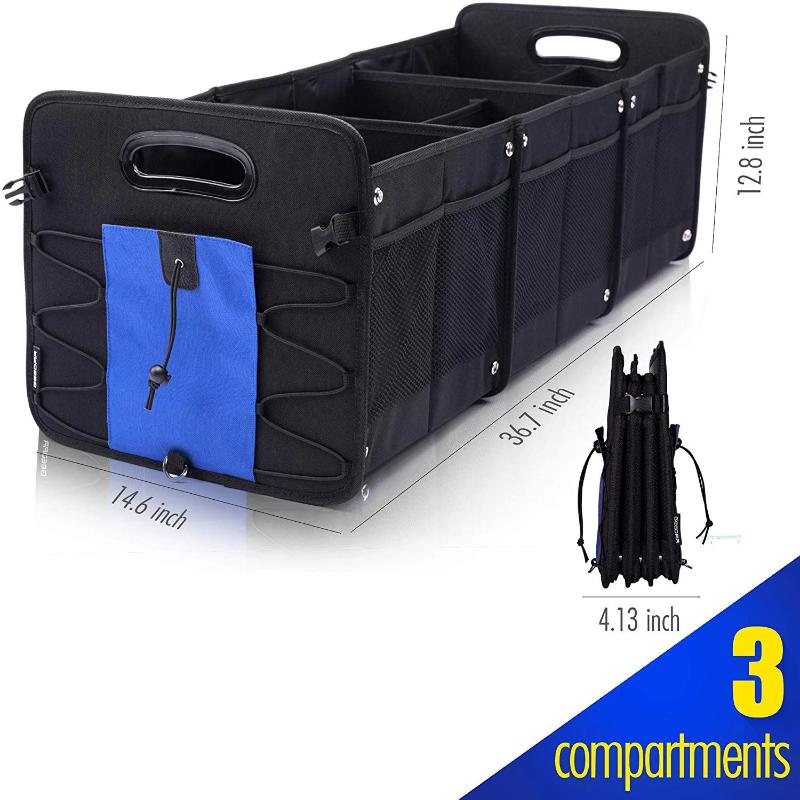 Premium Car Trunk Organizer Collapsible Multi Comparment