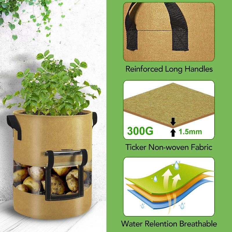 Fabric Grow Bags With 360-Degree Visibility