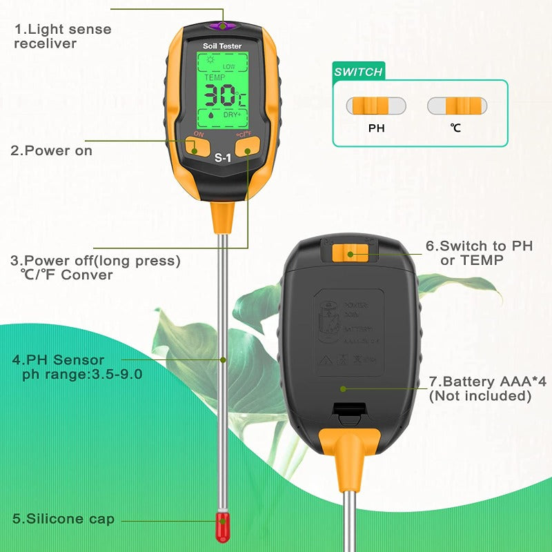 4 in 1 Digital Soil Tester