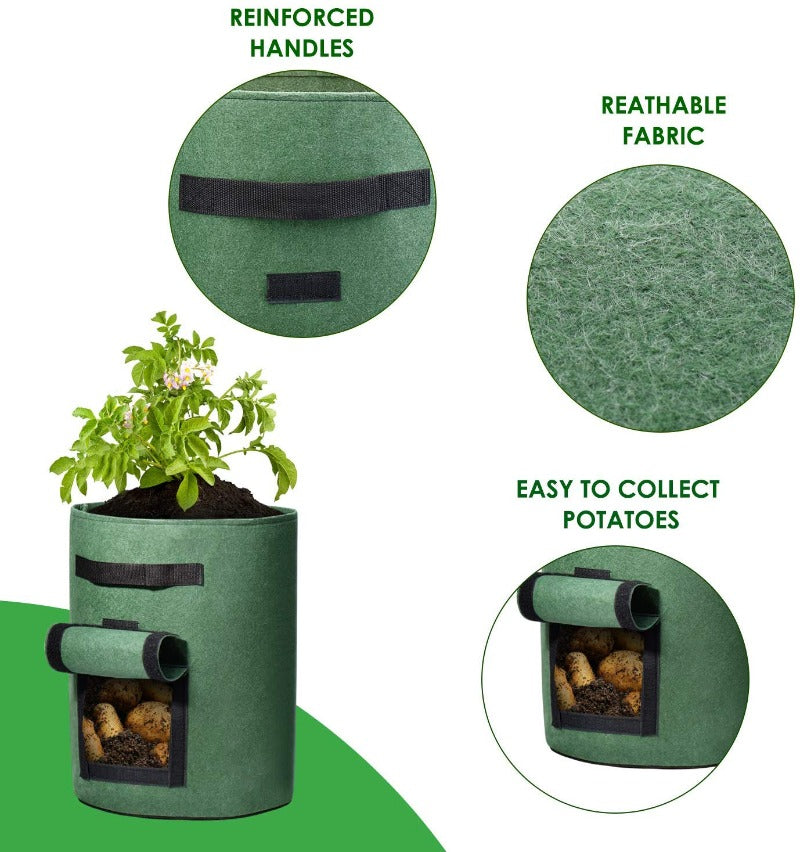 Potato Grow Bags Green