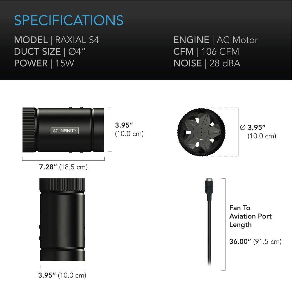 AC Infinity Booster Duct Fan 4