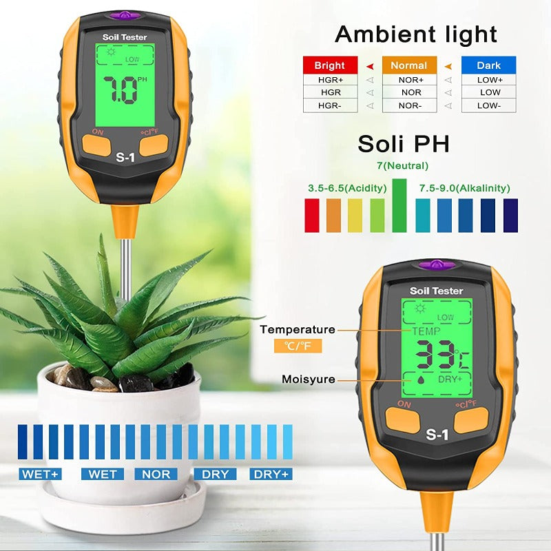 4 in 1 Digital Soil Tester