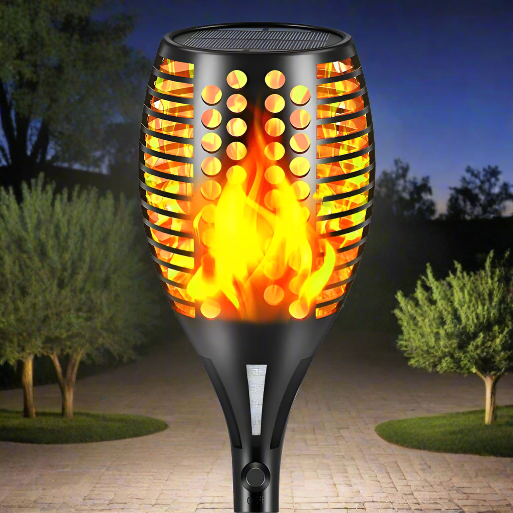 Flickering Flame Solar Torch Lights