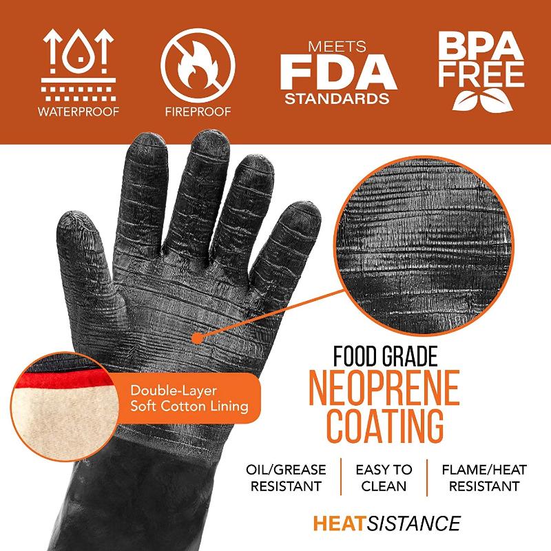 Heat Resistant And BBQ Grilling Gloves