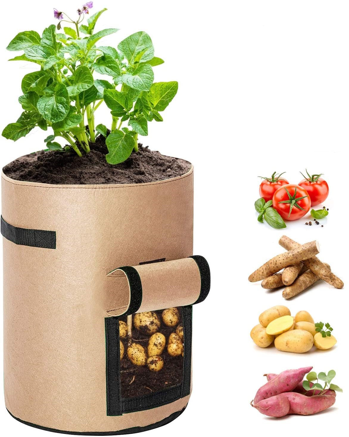 Vegetable Grow Bags Beige