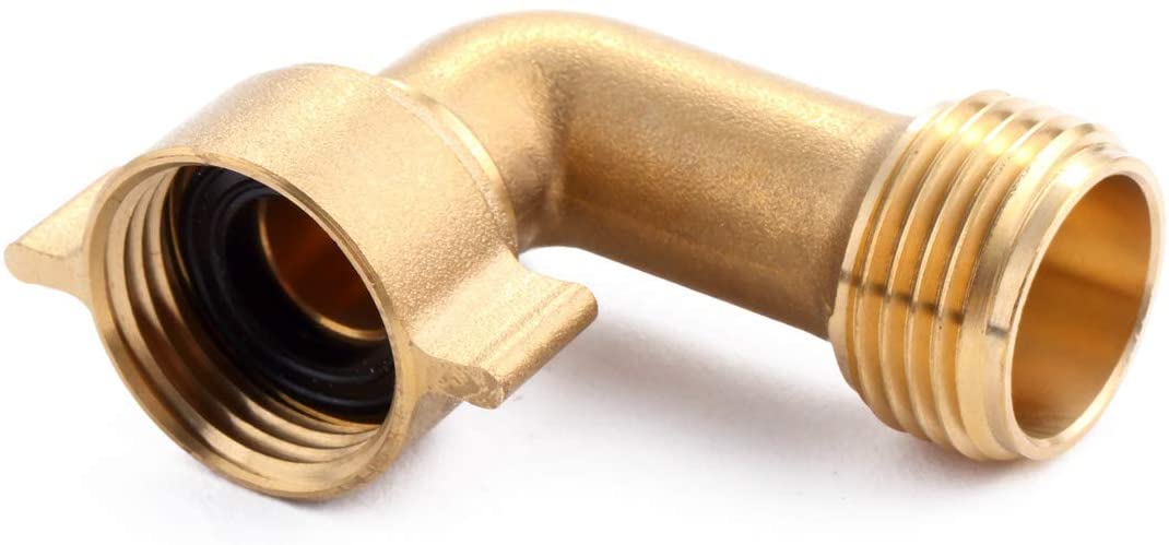 90 Degree Brass Garden Hose Elbow