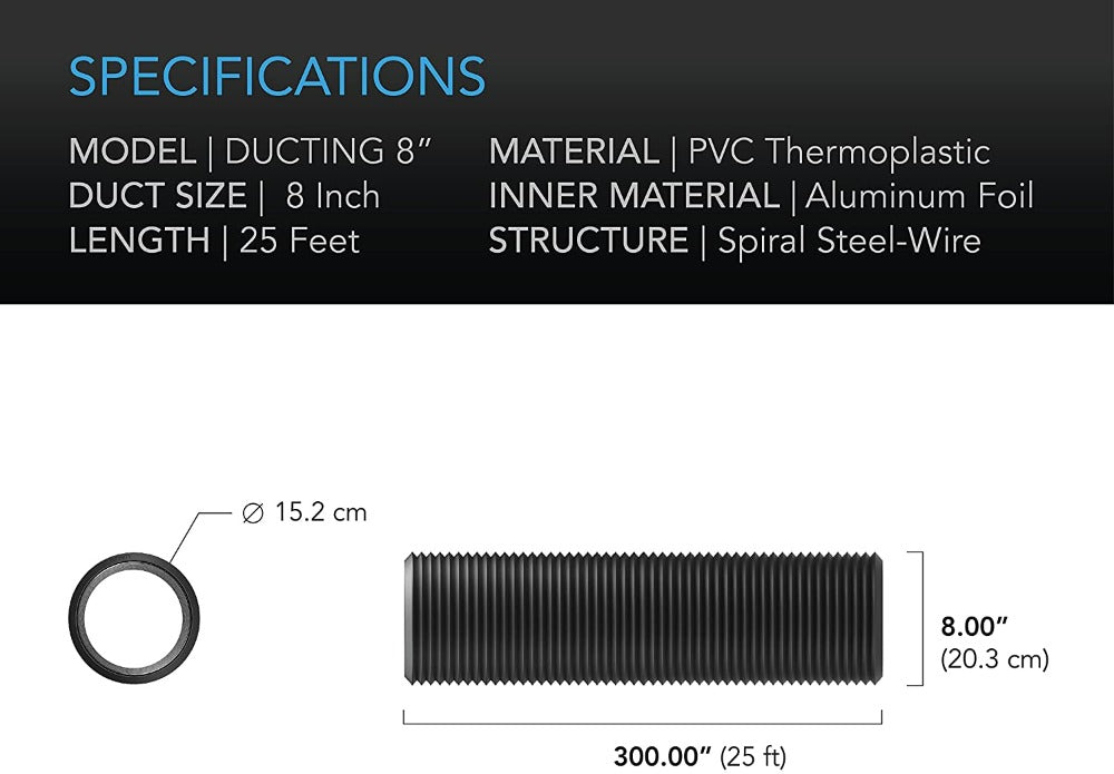 AC Infinity Aluminum Ducting 8