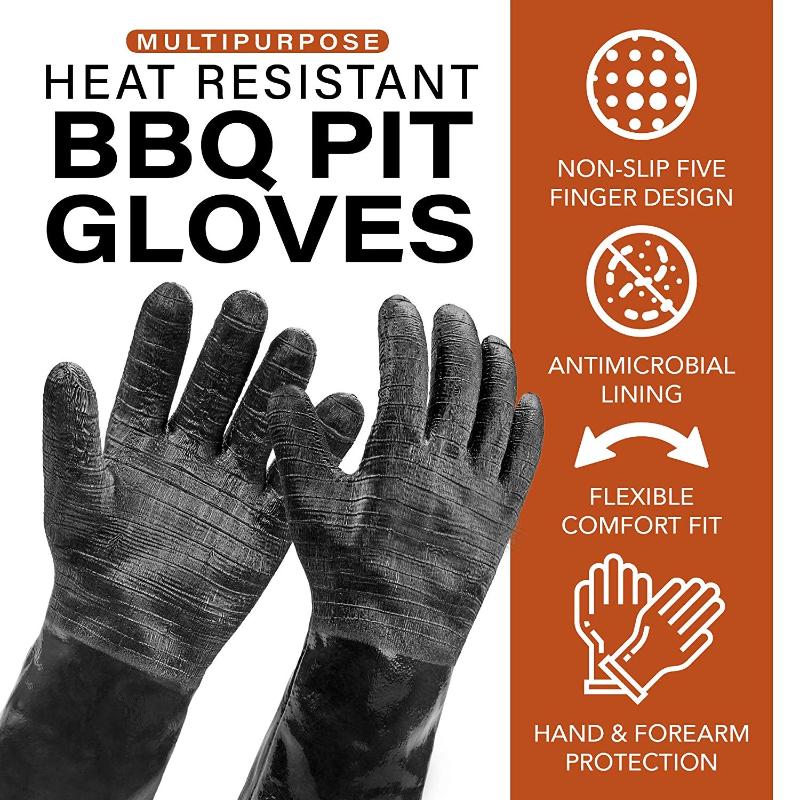 Heat Resistant And BBQ Grilling Gloves