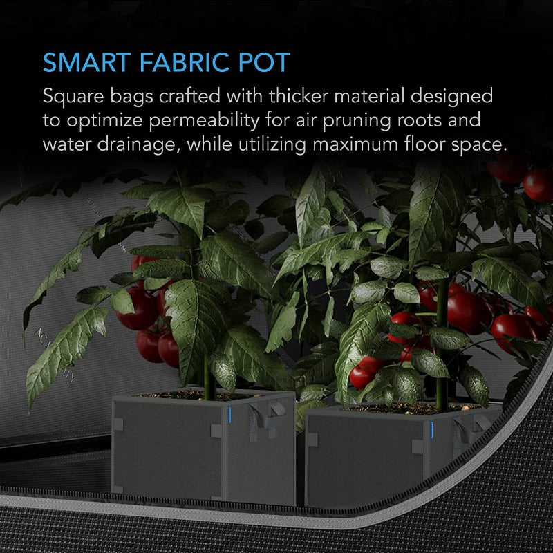 AC Infinity Square Heavy Duty Fabric Pots