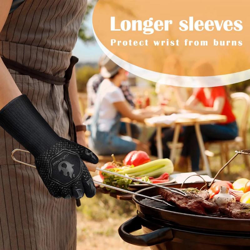 BBQ Gloves Heat Resistant Mitts