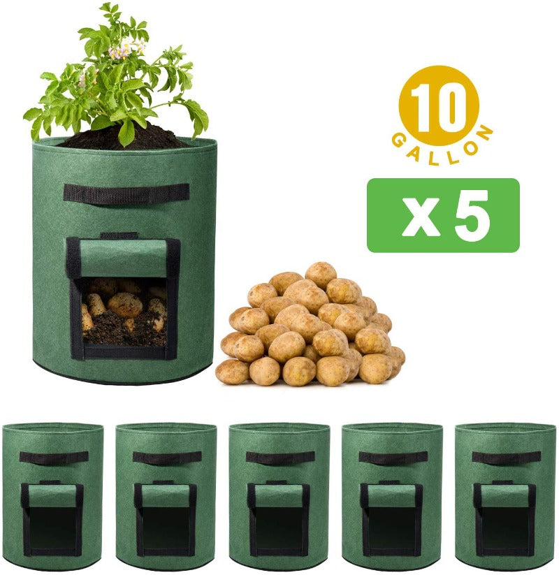 Potato Grow Bags Green