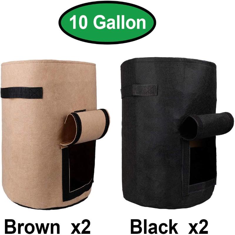 Fabric Garden Grow Bags Mix