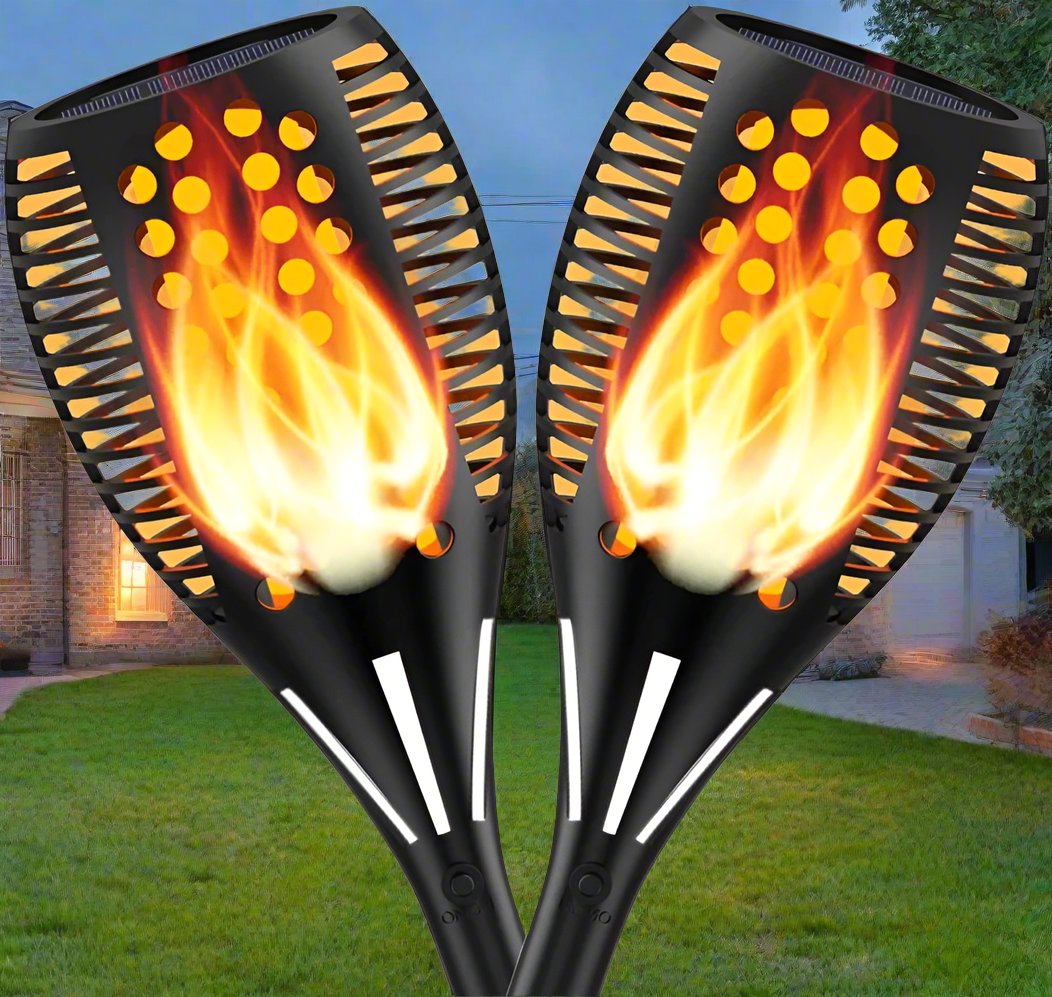 Flickering Flame Solar Torch Lights