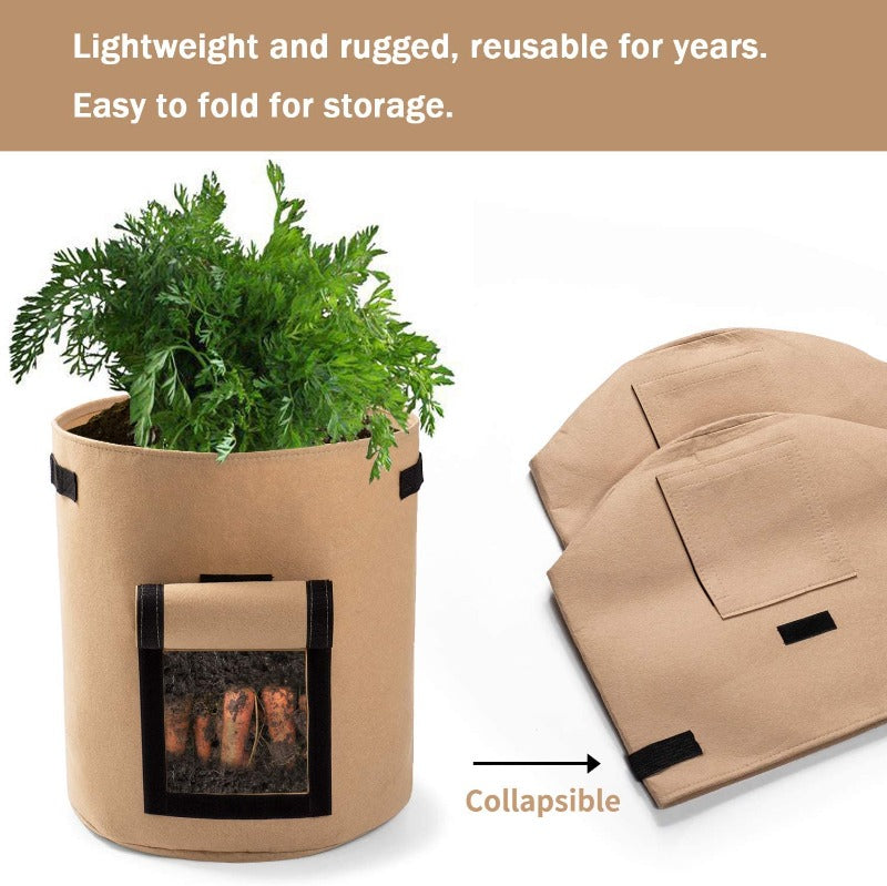 Vegetable Grow Bags Beige