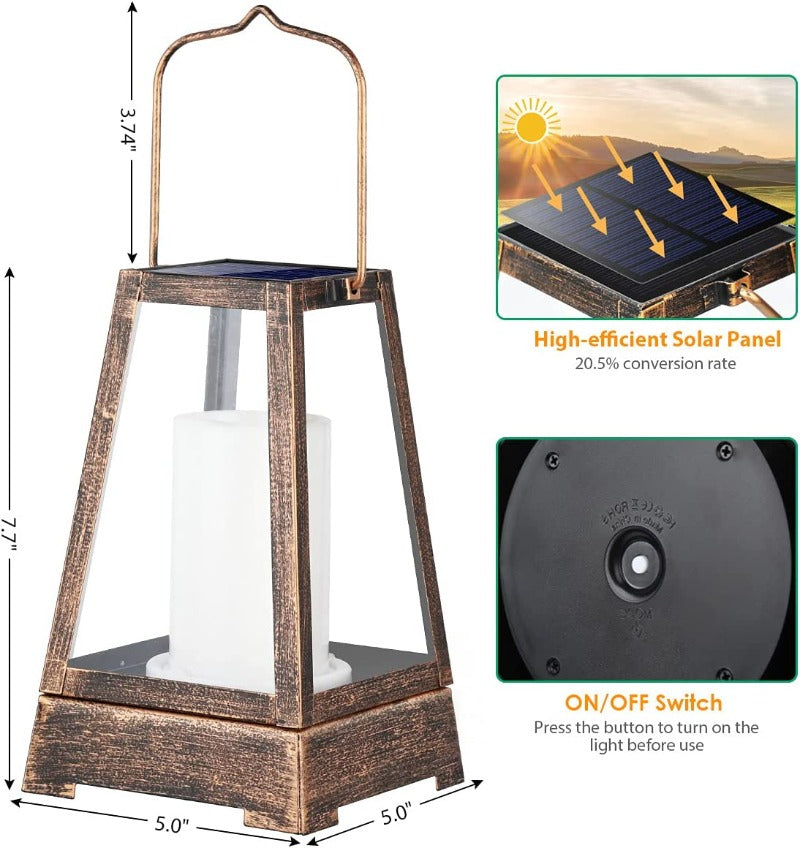 Solar LED Flickering Flame Lanterns