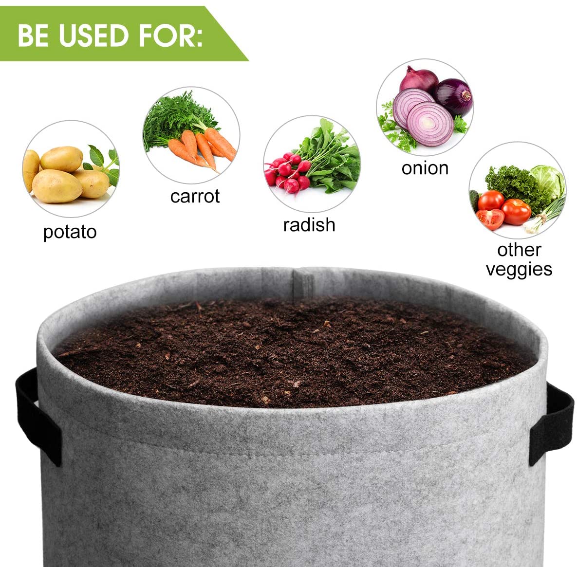 Vegetable Grow Bags 10-Gallon