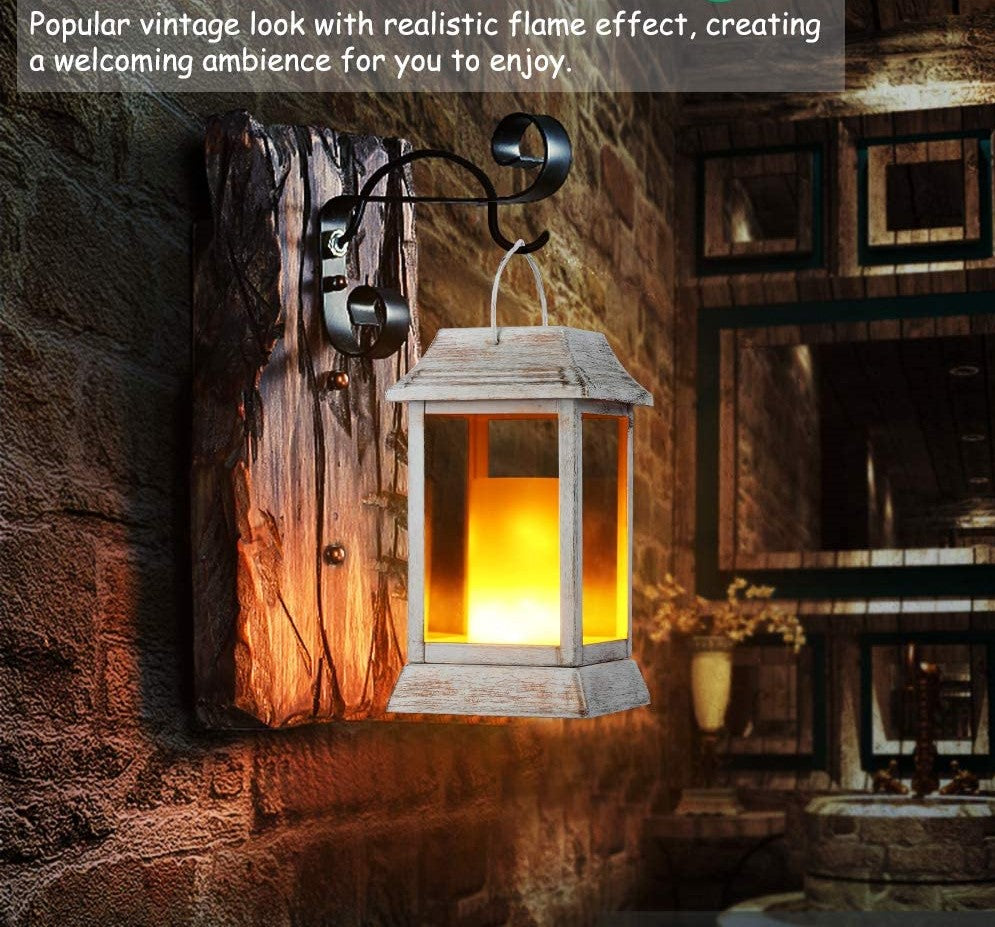 Solar LED Flickering Flame Lanterns