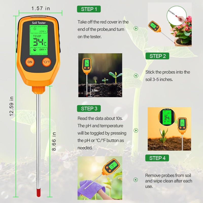 4 in 1 Digital Soil Tester