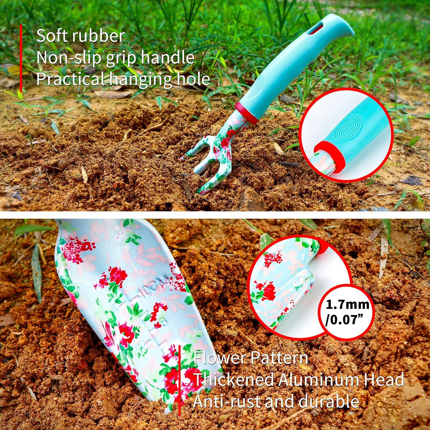 Floral Garden Tools Set