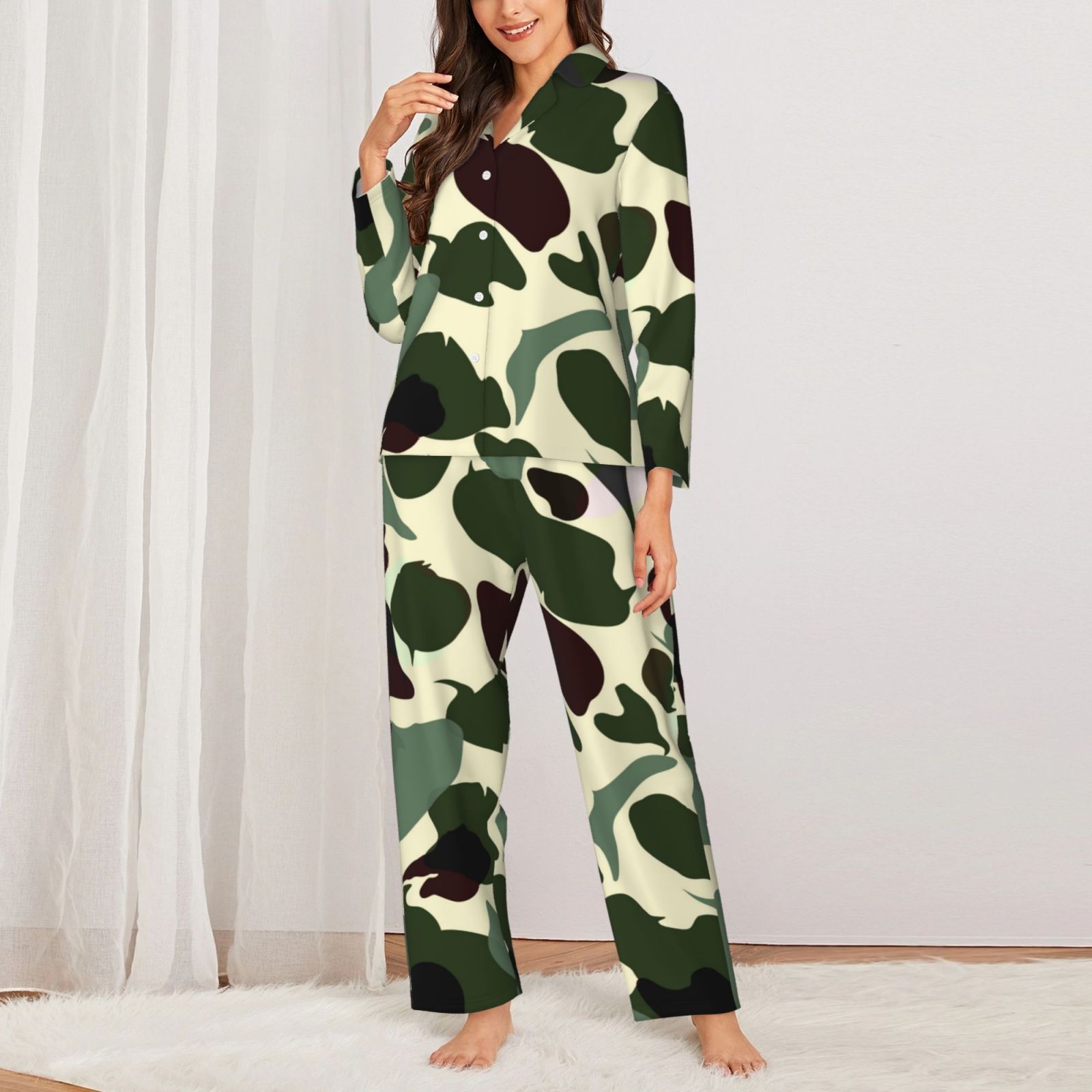 Women's Long-Sleeved Pajama Set