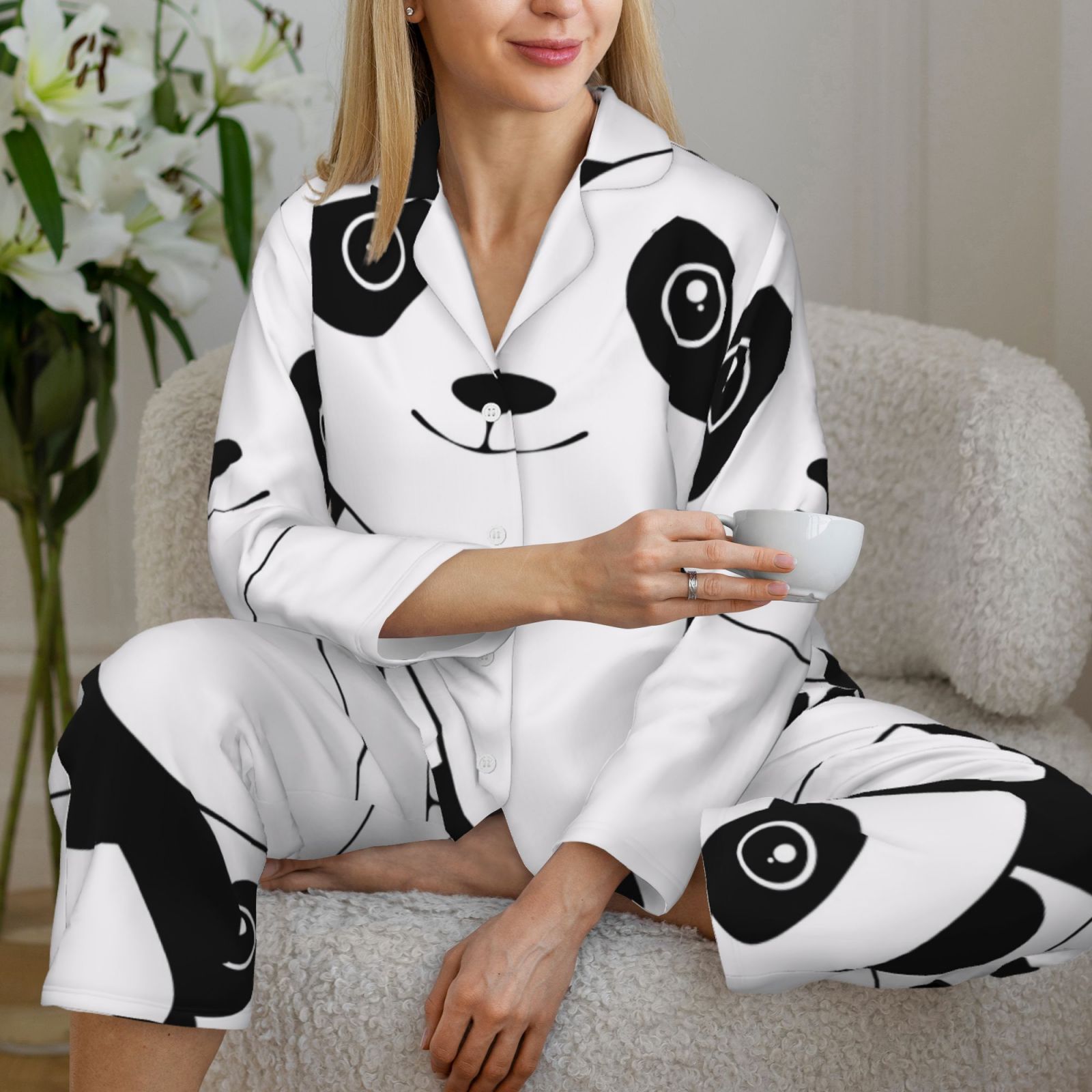 Women's Long-Sleeved Pajama Set